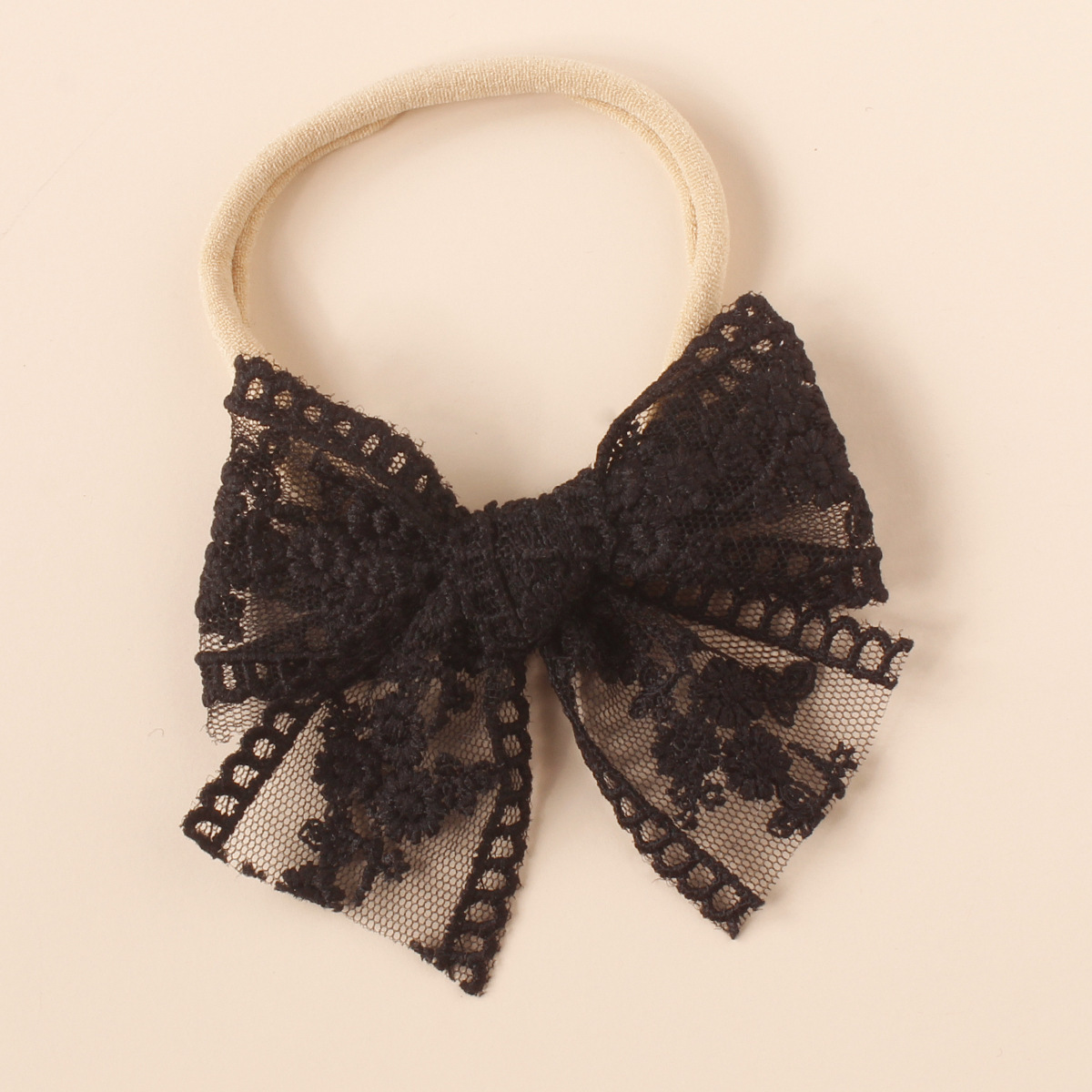 Lace Embroidered Bow Hairband Wholesale