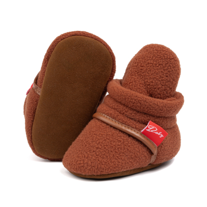 HM3512 Baby Shoes and Socks with Cotton Upper and Soft Cotton Sole for Newborns and Infants Comfortable and Breathable Design for Early Walkers