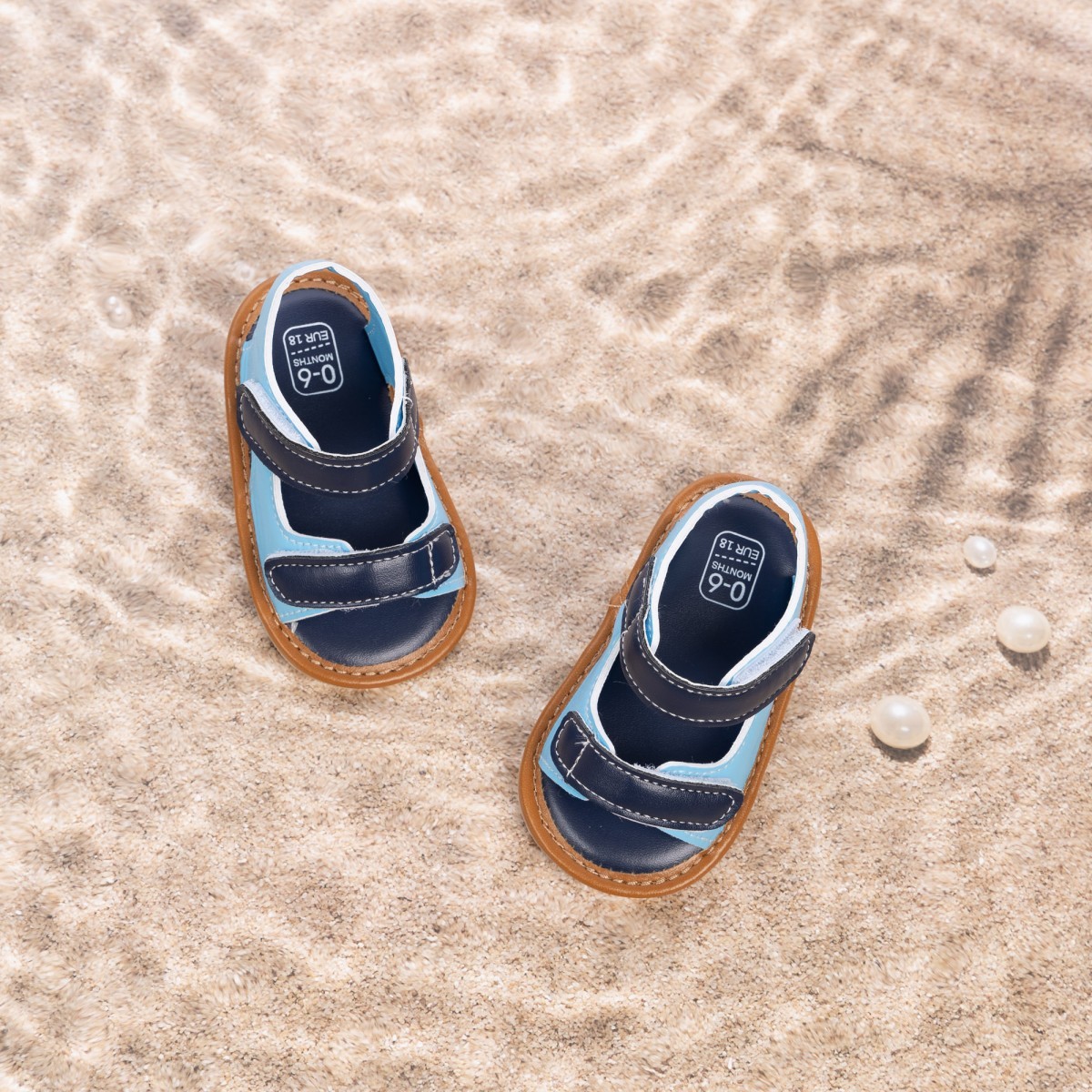 CG5252 Baby Sandals PUPVC Sole Comfortable Lightweight Breathable Summer Infant Shoes for Boys Girls Toddlers