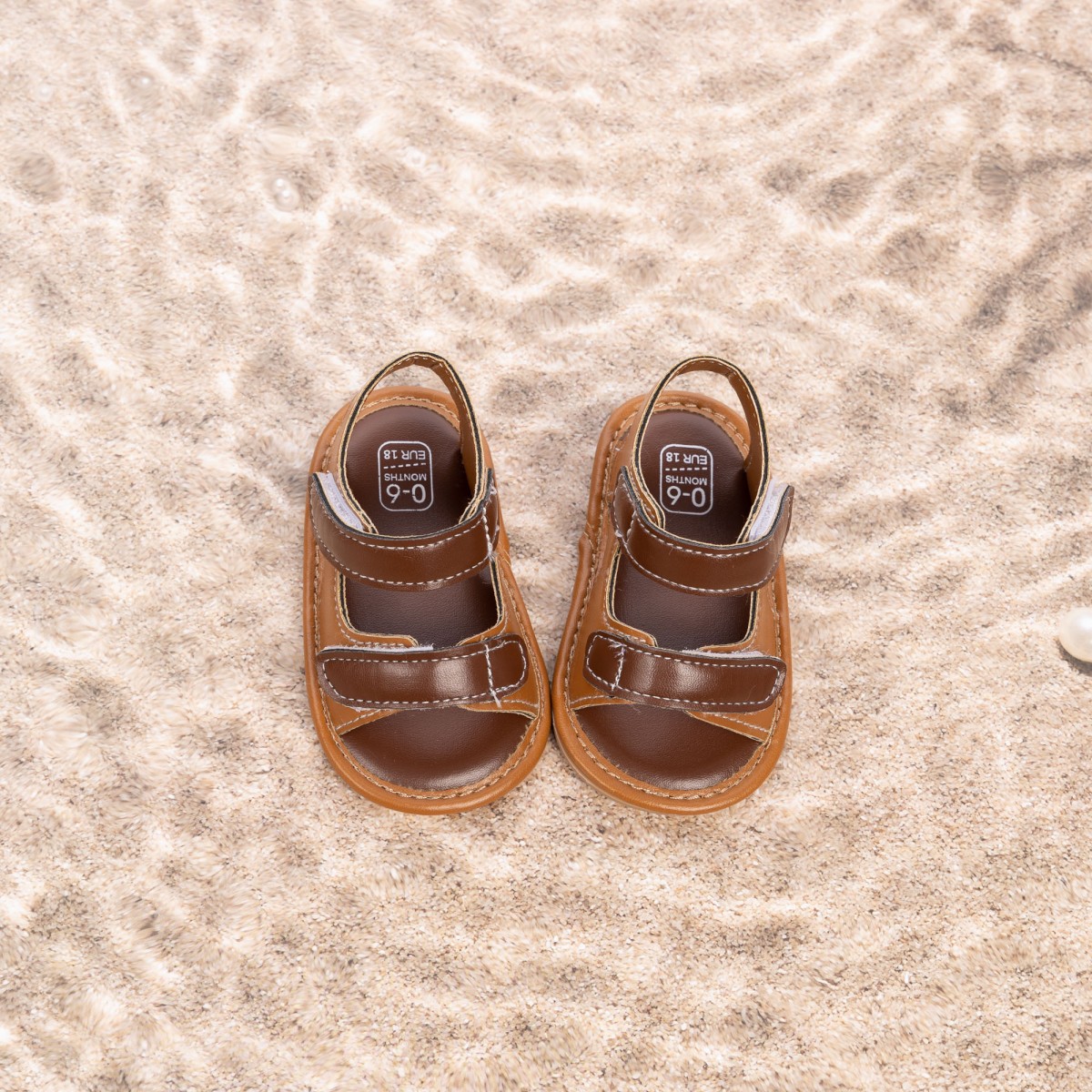 CG5252 Baby Sandals PUPVC Sole Comfortable Lightweight Breathable Summer Infant Shoes for Boys Girls Toddlers