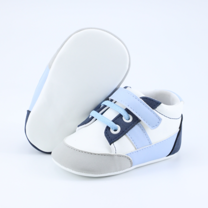 KC0028 Baby Casual Shoes PU Comfortable Lightweight Soft Sole Non-Slip Infant Footwear for Boys Girls Toddlers First Walkers