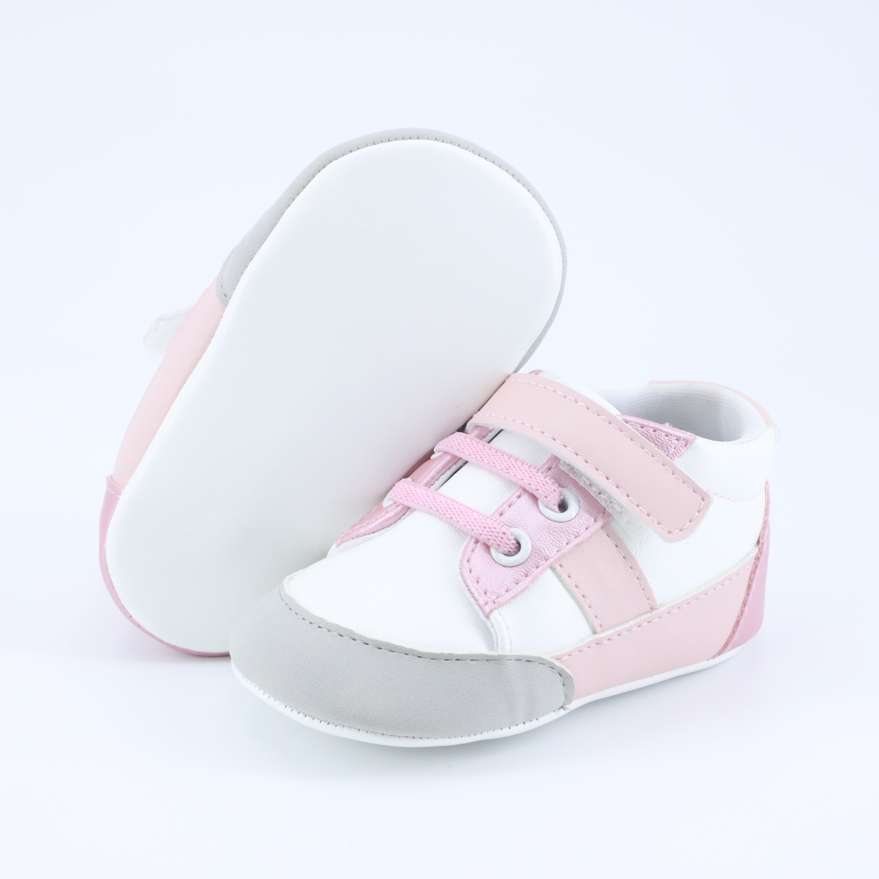 KC0028 Baby Casual Shoes PU Comfortable Lightweight Soft Sole Non-Slip Infant Footwear for Boys Girls Toddlers First Walkers