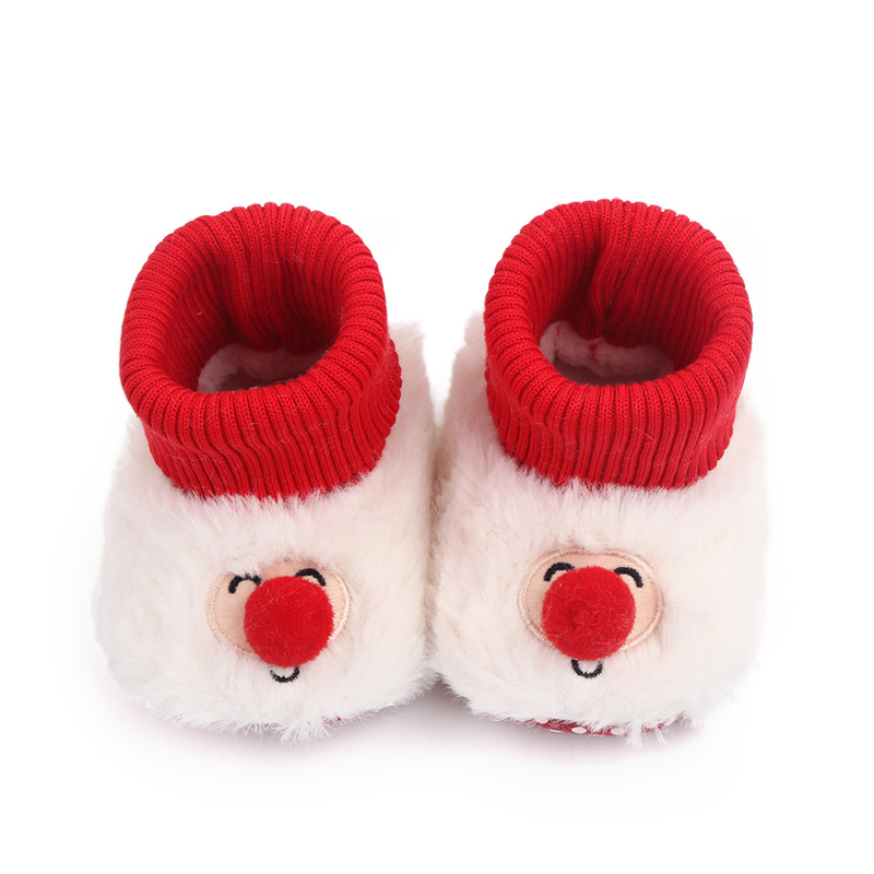 mybc2266 Wholesale Christmas Style Warm Cotton Cute Baby Booties