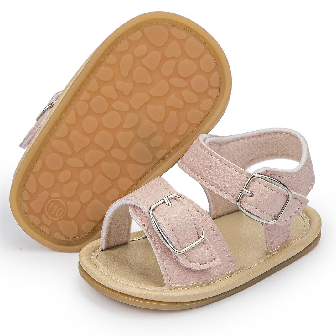 Hook & Loop Rubber Sole Summer Baby Sandals Wholesale-JZ Baby