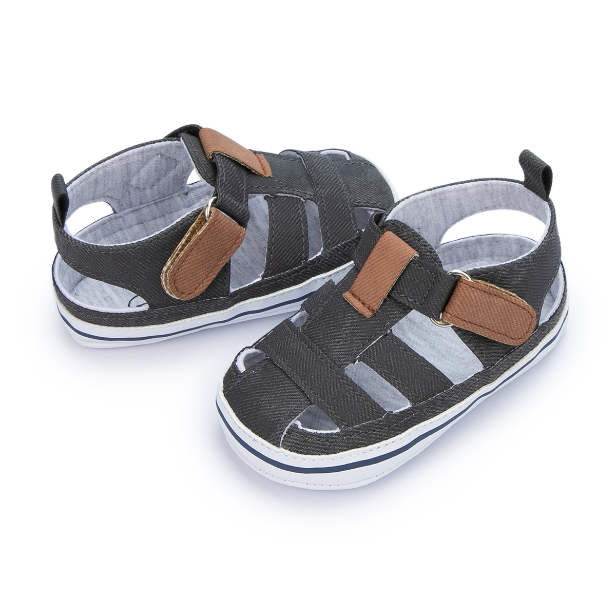 HsdsBebe Baby Boys Shoes Infant Summer Sandals Closed Toe Shoe for Newborn 0-18 Months