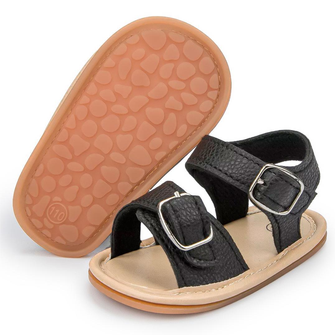 Hook & Loop Rubber Sole Summer Baby Sandals Wholesale-JZ Baby