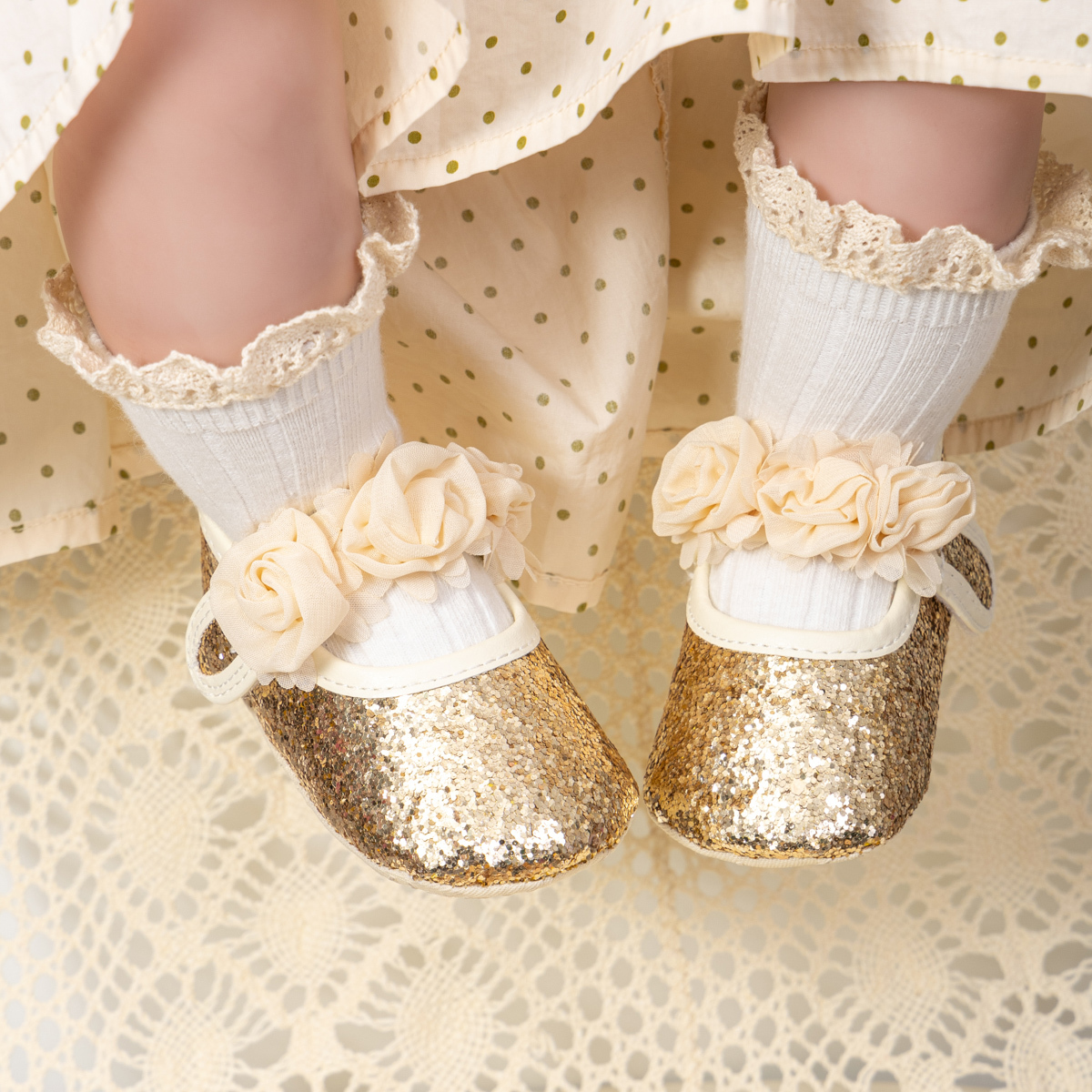 Glitter Birthday Toddler Girl Dress Shoes Wholesale-JZ Baby