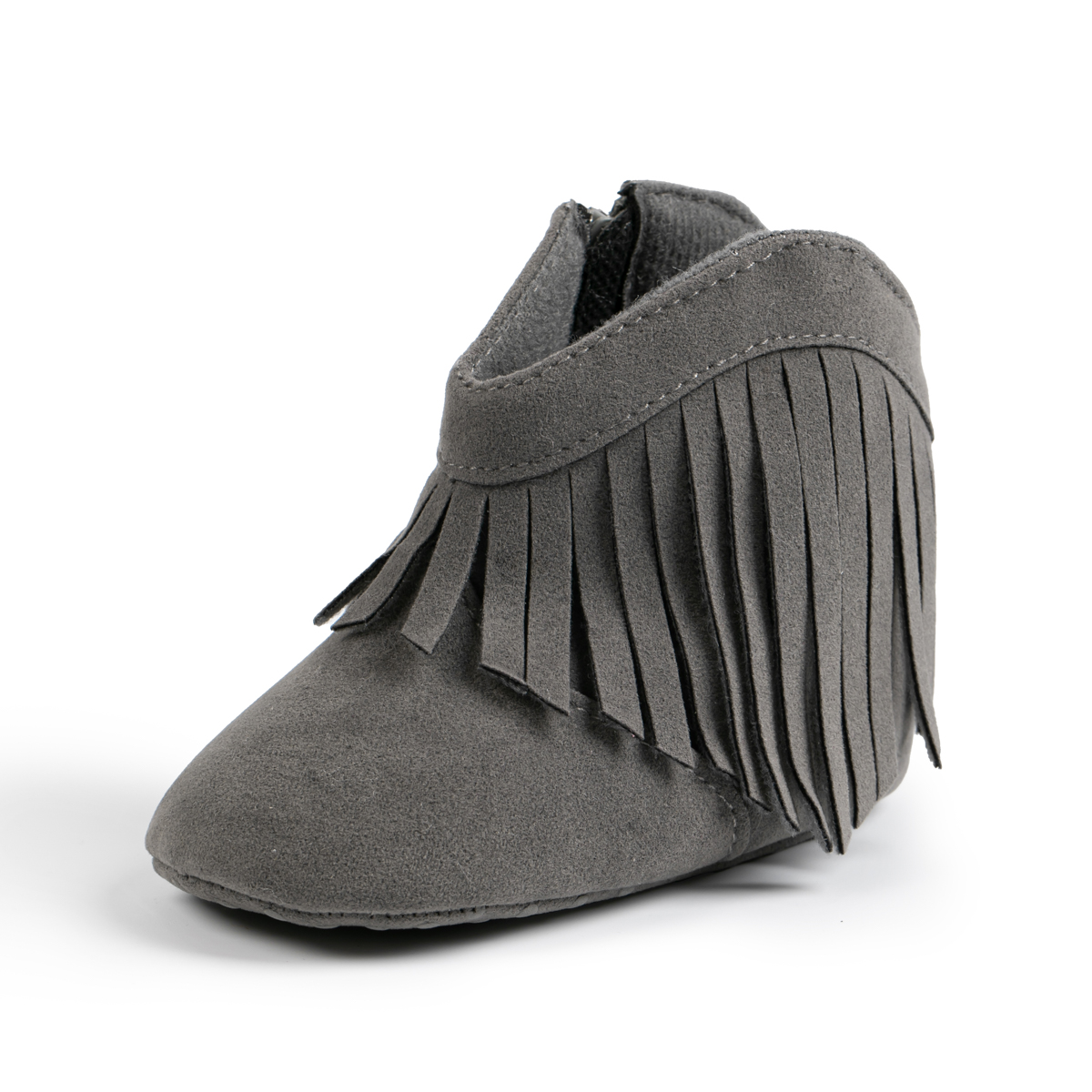 Meckior Baby Girls Boys Boots Infant Cowboy Tassel Booties Newborn Moccasins Shoes for 3-18 Months