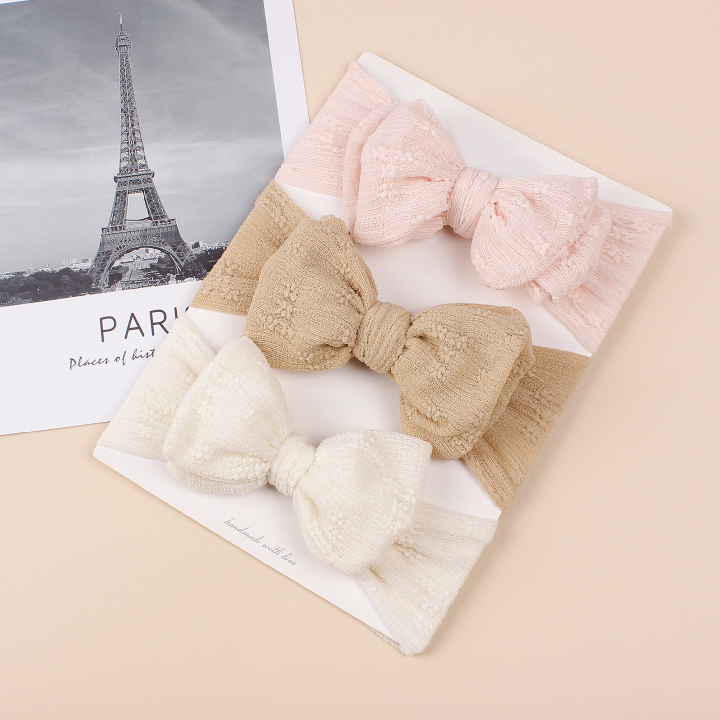 FHML-2288 Single Color Tulle Bow Hairband Wholesale