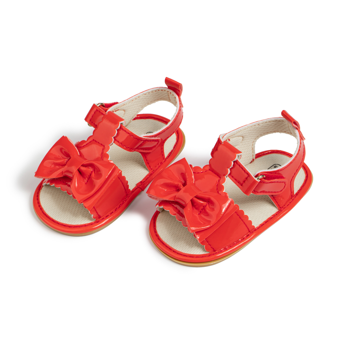 Bow-knot PU Lining & Rubber Sole Baby Sandals Wholesale-JZ Baby