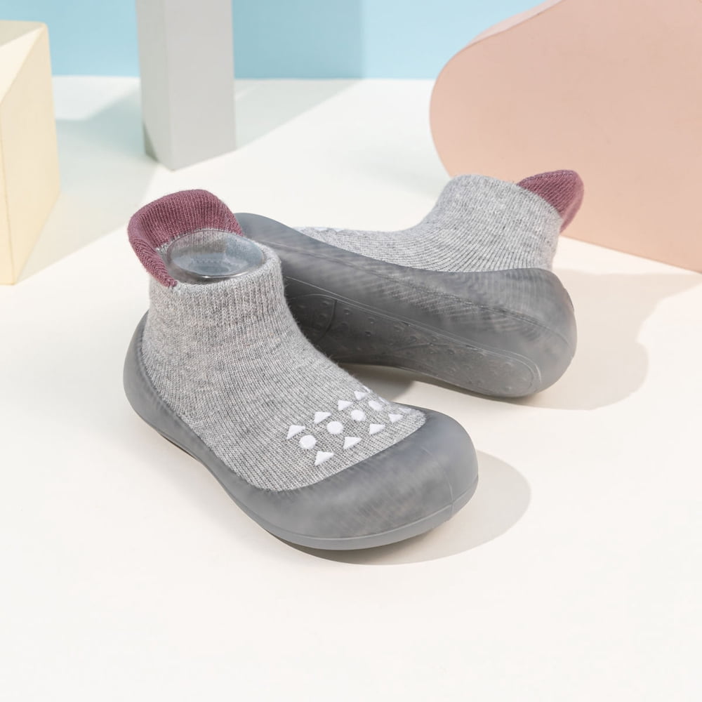 Meckior Baby Sock Shoes Baby Walking Shoes Infant Non-Slip Breathable Slippers Soft Rubber Sole Sneakers for Baby Boys Girls