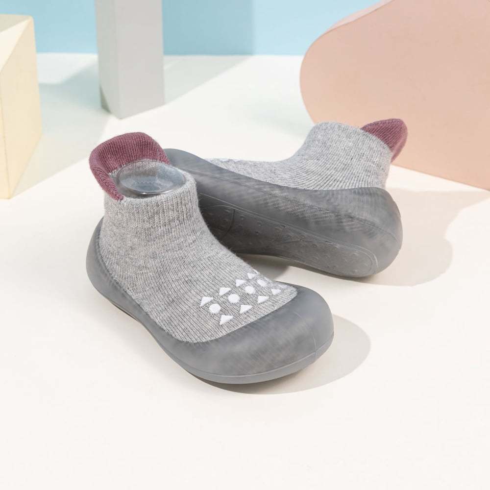 Meckior Baby Sock Shoes Baby Walking Shoes Infant Non-Slip Breathable Slippers Soft Rubber Sole Sneakers for Baby Boys Girls