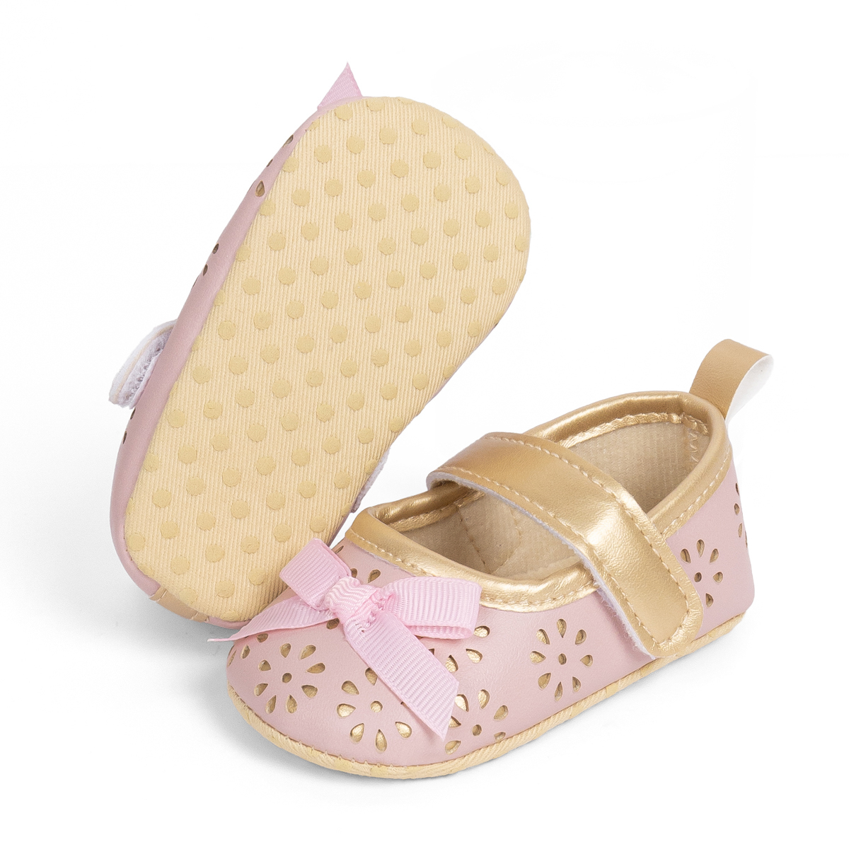 PT5327 Flower Bow-Knot Style Infant Breathable Dress Shoes Wholesale