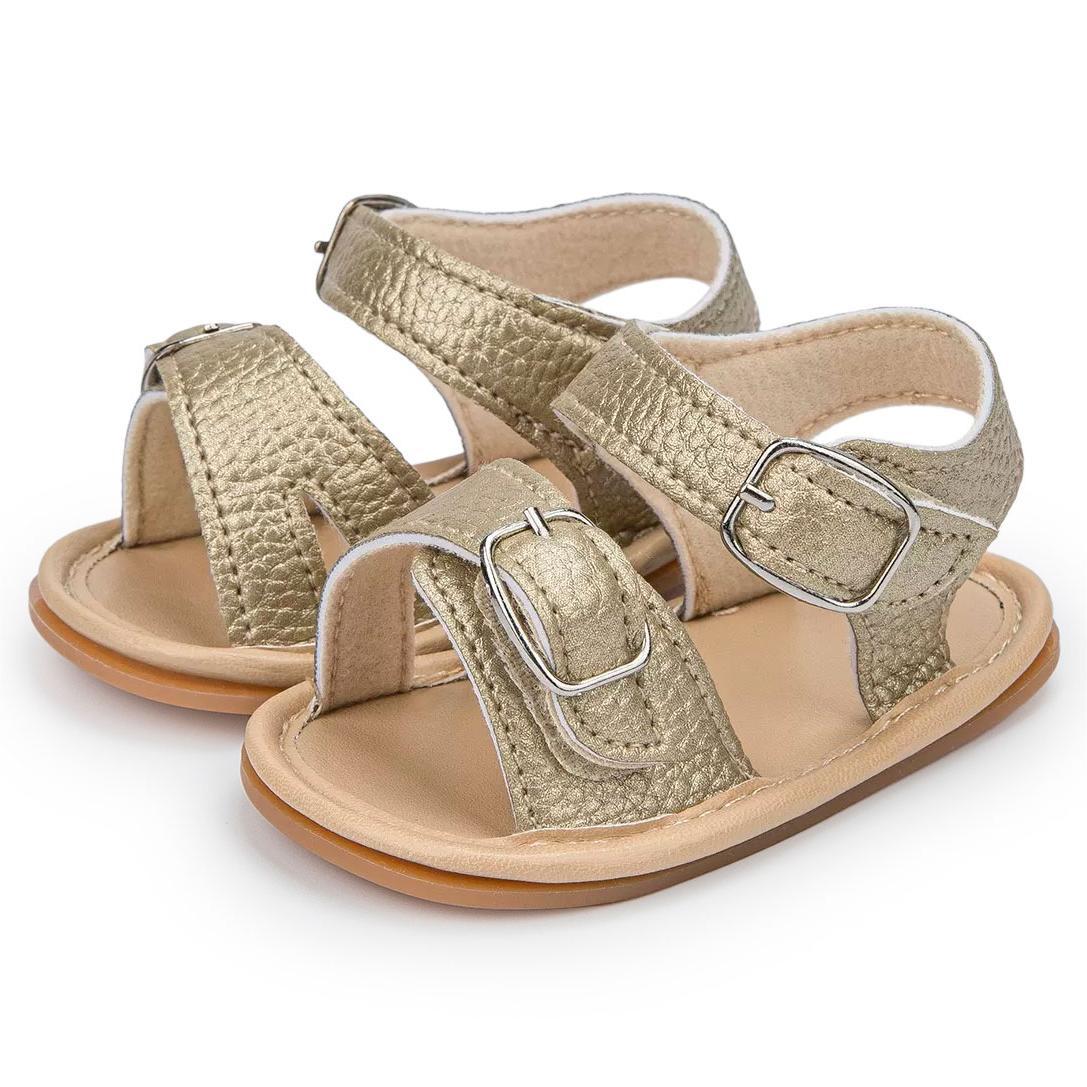 Hook & Loop Rubber Sole Summer Baby Sandals Wholesale-JZ Baby