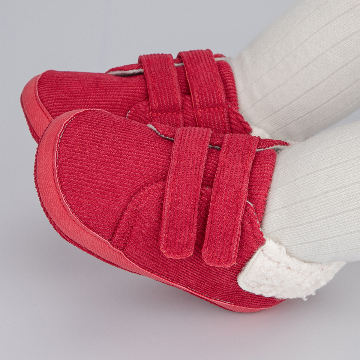 OEM | Christmas Red Velcro Baby Shoes-JZ Baby