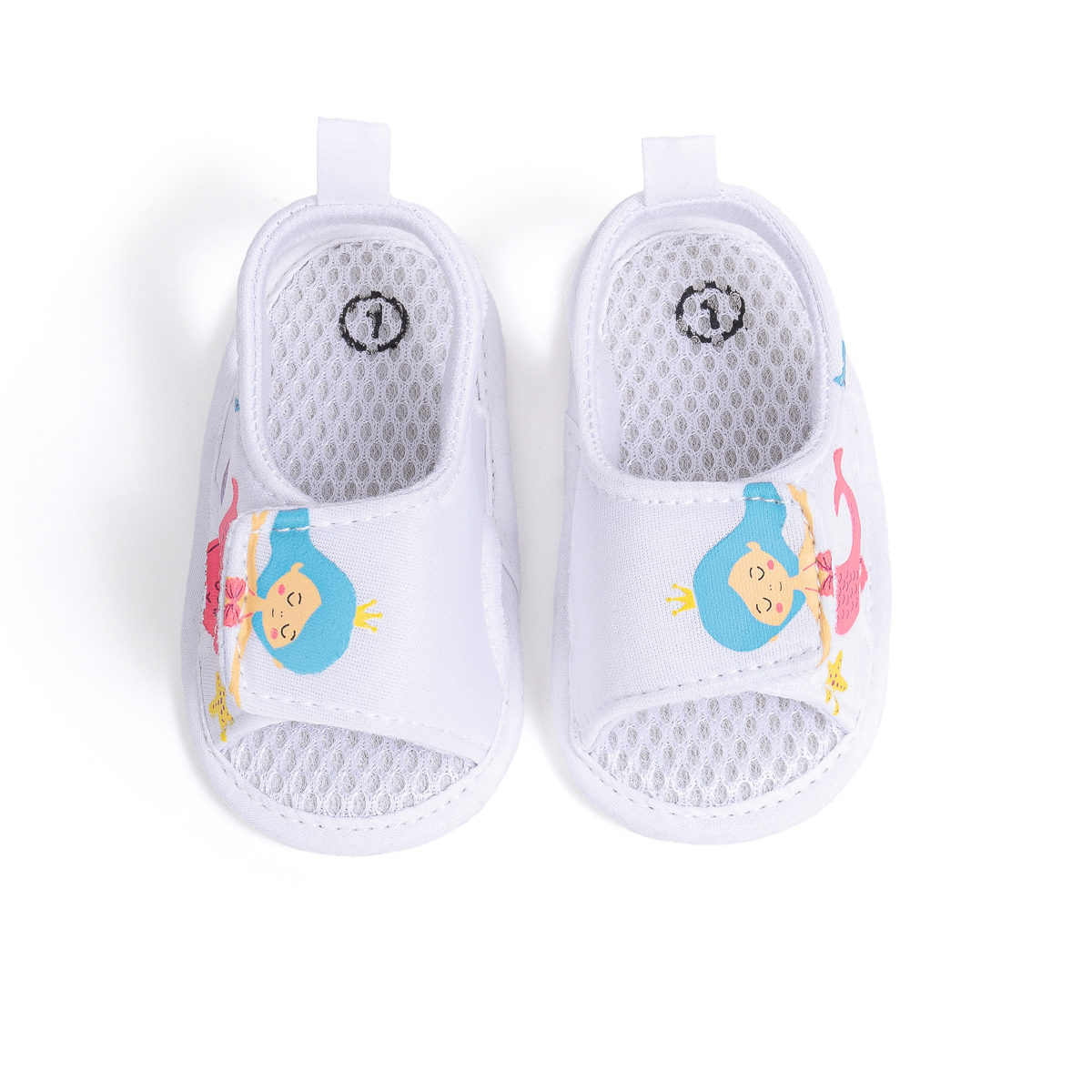 PT5212 Whoelesale Mermaid Style Baby Velcro Sandals