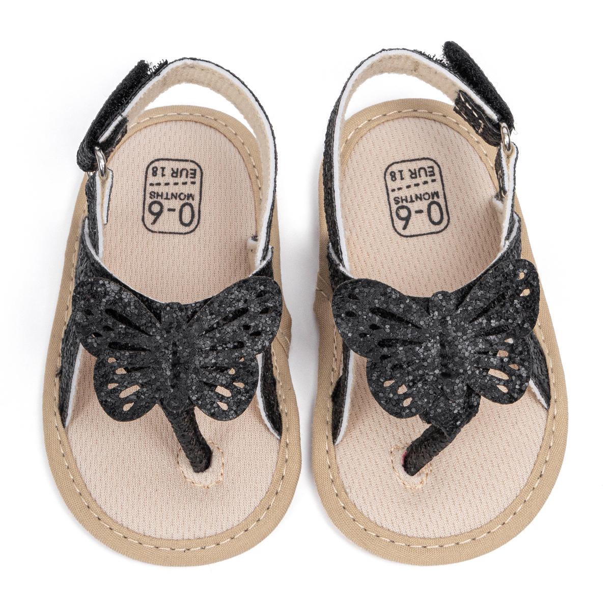 PT5210 Non-Slip Bow-Knot Sequin Newborn Sandals Slippers Wholeasale