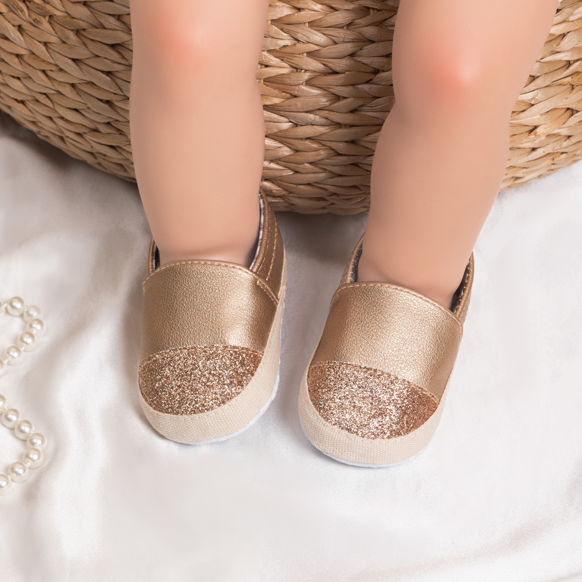 PU Upper Cotton Sole Baby Dress Shoes Wholesale-JZ Baby
