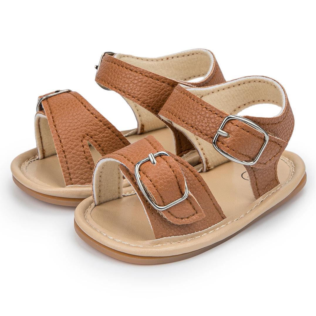 Hook & Loop Rubber Sole Summer Baby Sandals Wholesale-JZ Baby