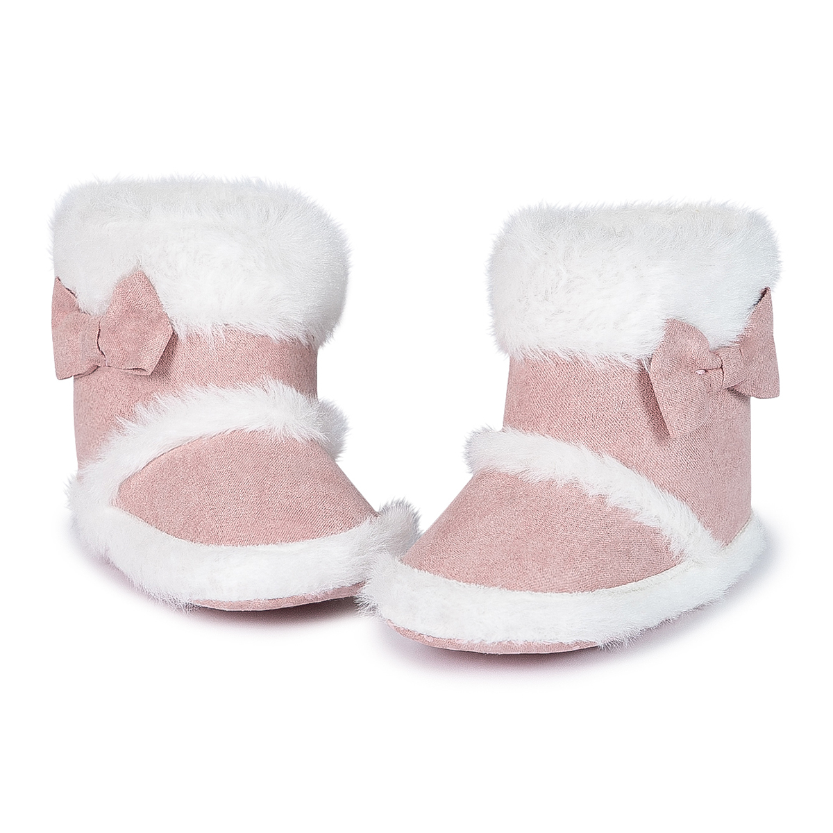 HsdsBebe Baby Girls Boys Snow Warm Boots Infant Winter Booties Newborn Slip On Shoes for 3-18 Months