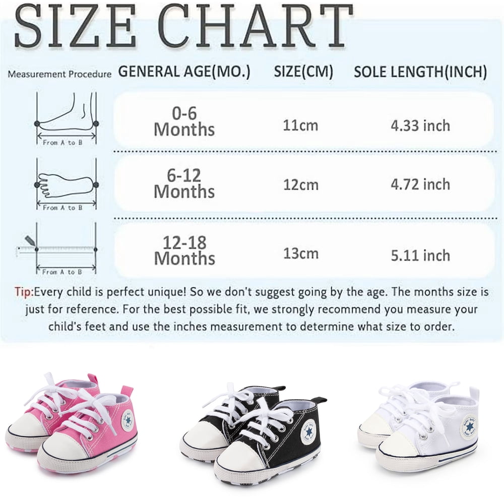 Bonario Baby Girls Boys Shoes Infant Canvas Shoes Casual Sneakers for First Walkers 3-18 Months
