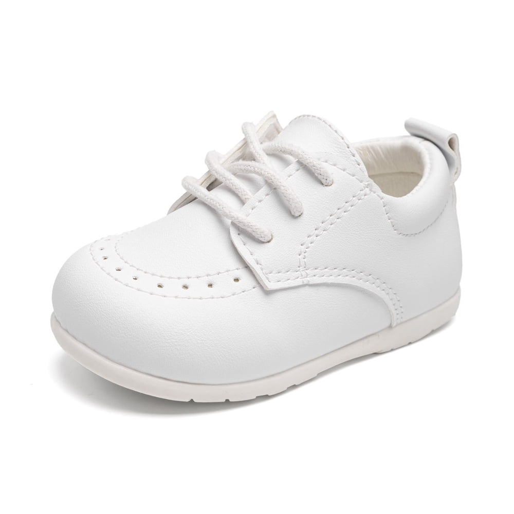 HsdsBebe Baby Boys Girls Shoes Infant Oxford Dress Shoe Loafers Brogue Flats for First Steps Walkers 0-24M