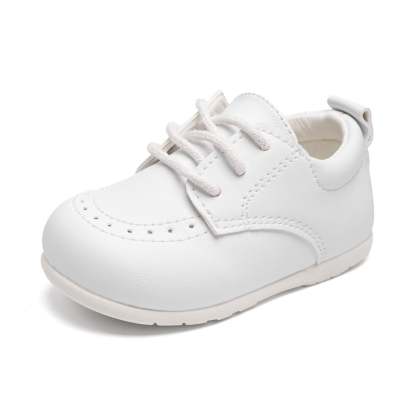 HsdsBebe Baby Boys Girls Shoes Infant Oxford Dress Shoe Loafers Brogue Flats for First Steps Walkers 0-24M