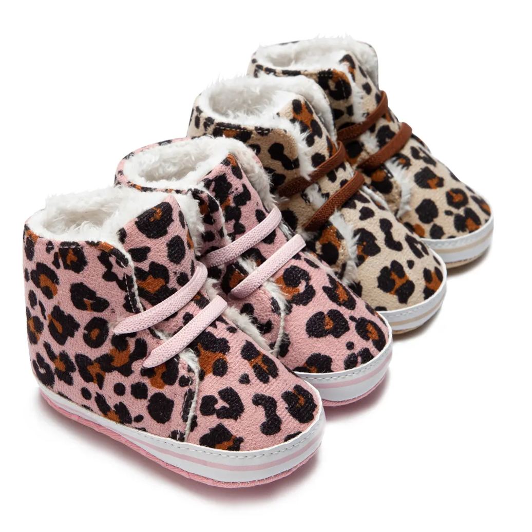 Leopard Print Winter Light Warm Baby Snow Boots Wholesale-JZ Baby