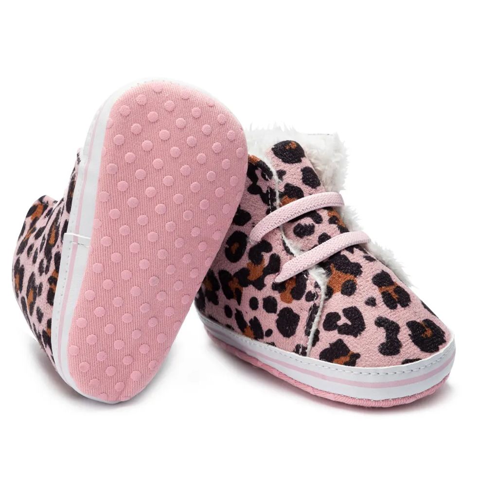 Leopard Print Winter Light Warm Baby Snow Boots Wholesale-JZ Baby