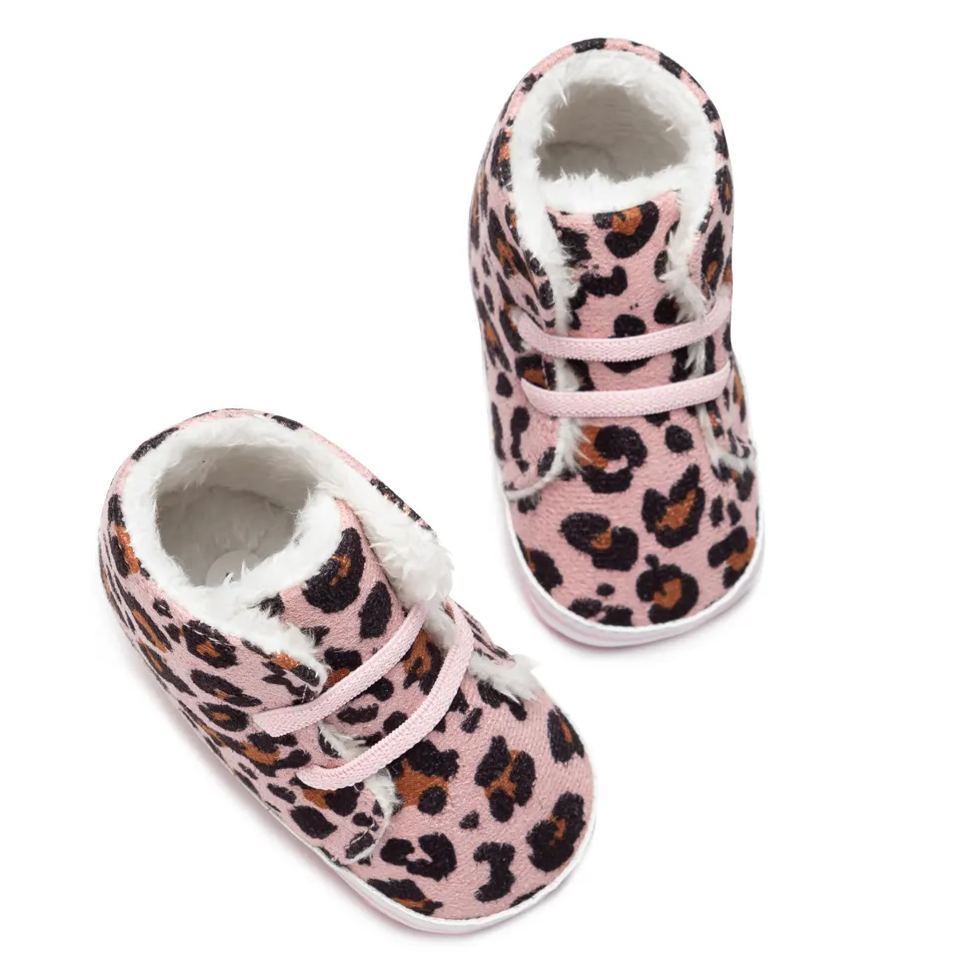 Leopard Print Winter Light Warm Baby Snow Boots Wholesale-JZ Baby