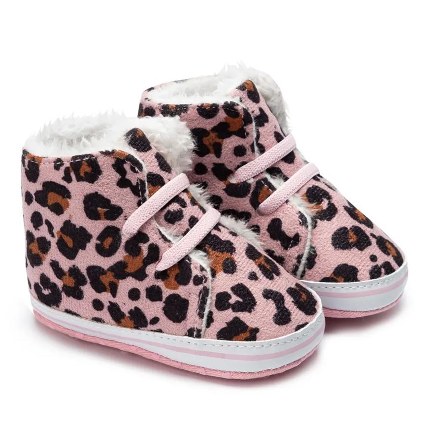 Leopard Print Winter Light Warm Baby Snow Boots Wholesale-JZ Baby