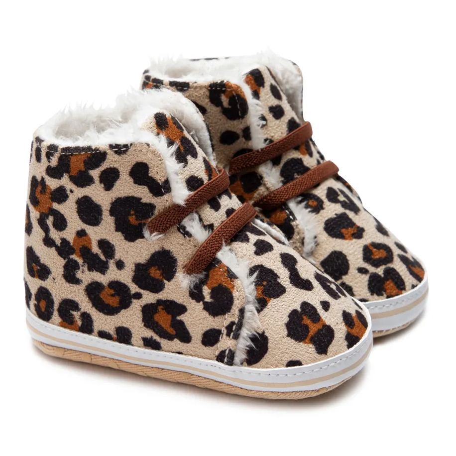 Leopard Print Winter Light Warm Baby Snow Boots Wholesale-JZ Baby