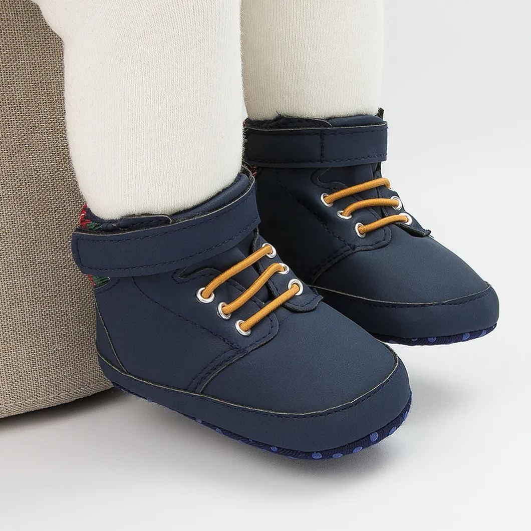 OEM | Blue Toddler Boy Winter Ankle Infant Baby Boots-JZ Baby
