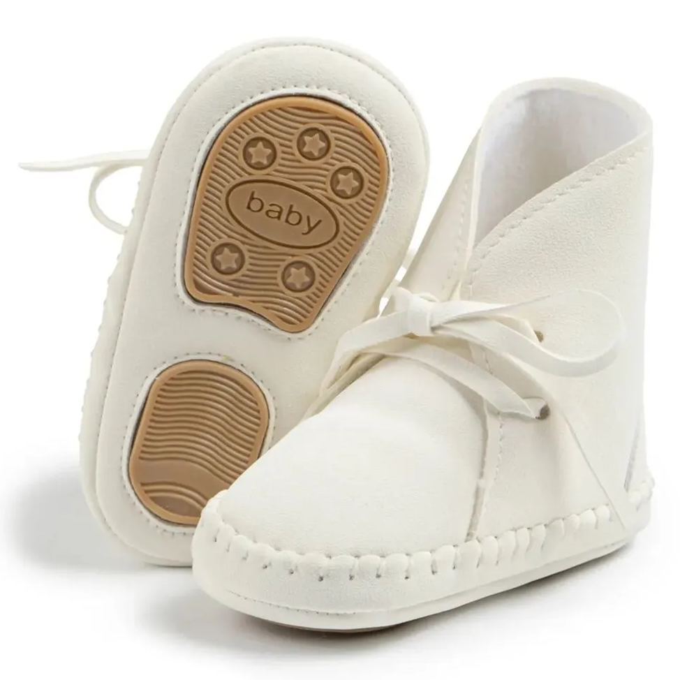Anti-slip Sole Durable PU Leather Baby Boots Wholesale-JZ Baby