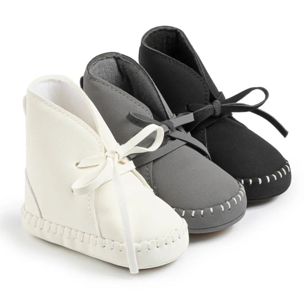 Anti-slip Sole Durable PU Leather Baby Boots Wholesale-JZ Baby