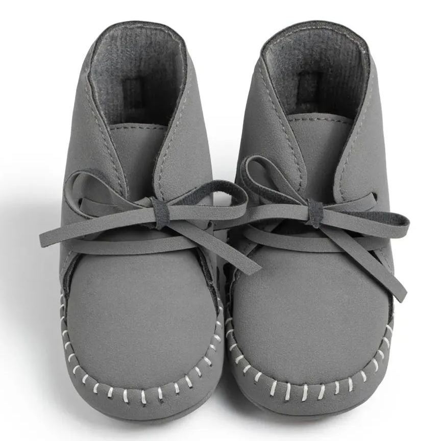 Anti-slip Sole Durable PU Leather Baby Boots Wholesale-JZ Baby