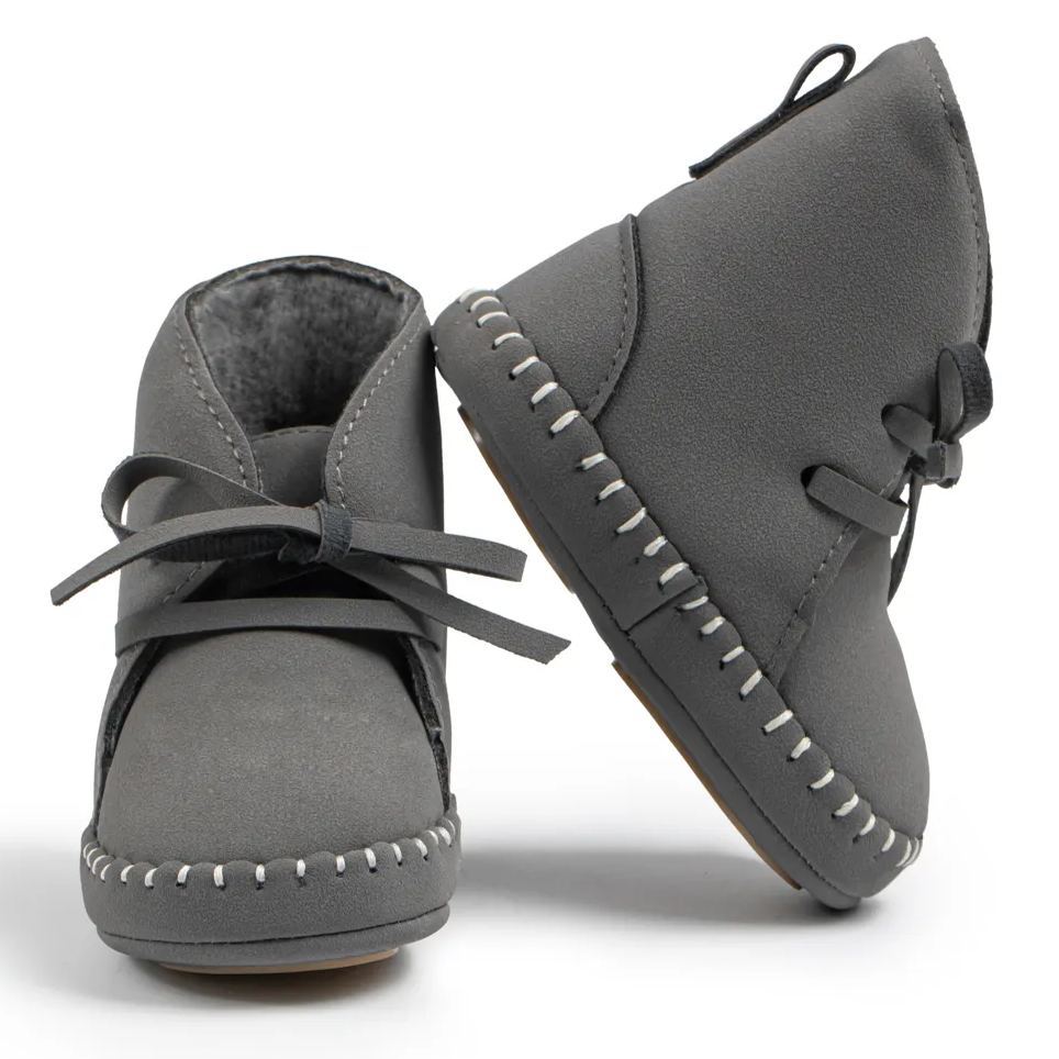 Anti-slip Sole Durable PU Leather Baby Boots Wholesale-JZ Baby