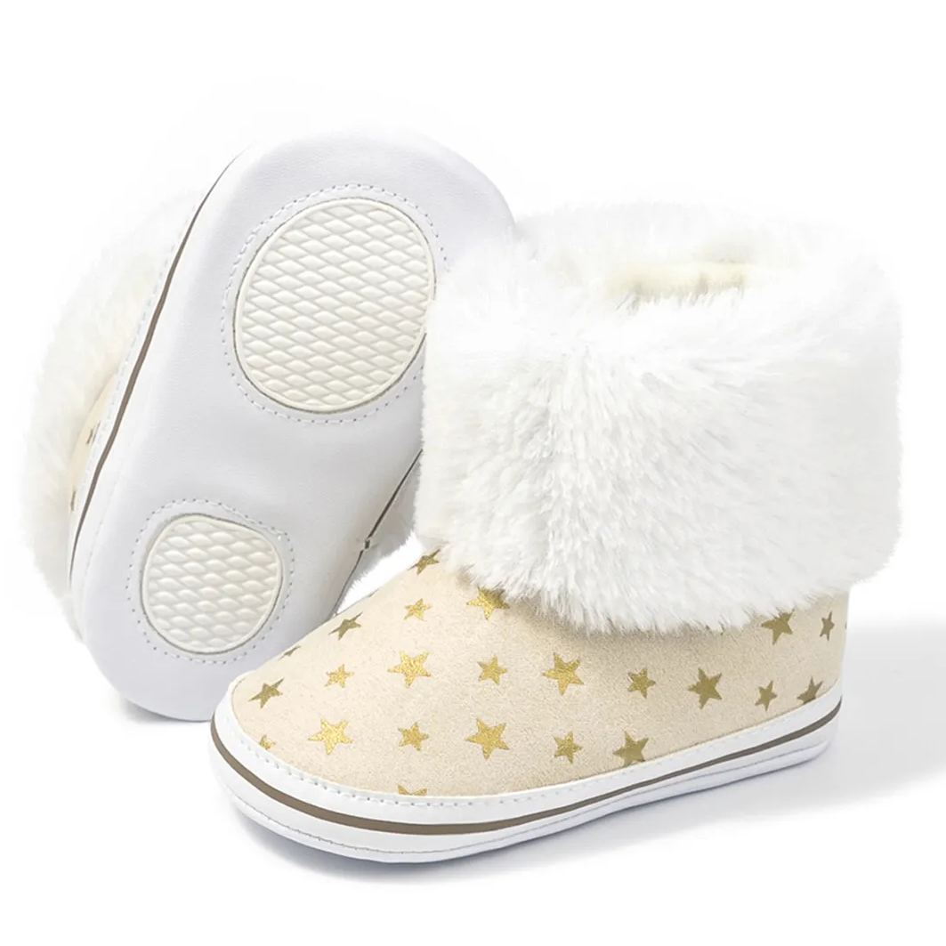 Warm Winter Anti-Slip Sole Indoor Toddler Baby Boots Wholesale-JZ Baby