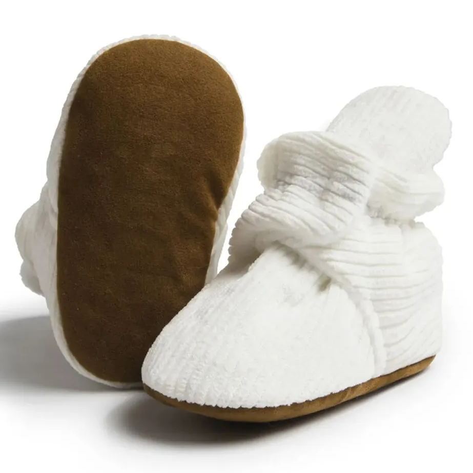 Winter Hook & Loop Cotton Sole Baby Socks Wholesale-JZ Baby