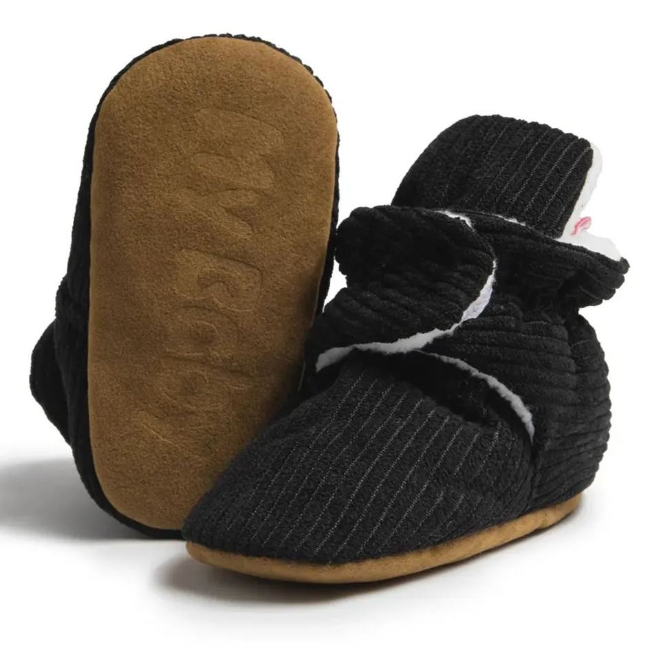 Winter Hook & Loop Cotton Sole Baby Socks Wholesale-JZ Baby