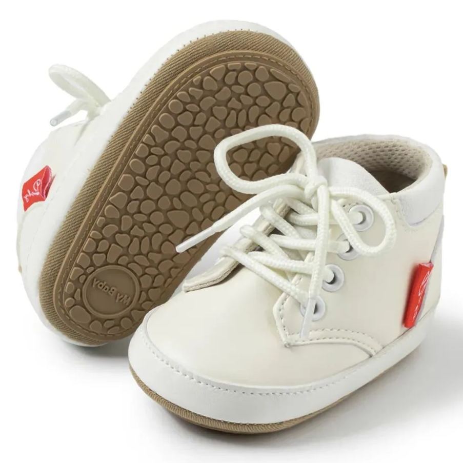 PU Leather Rubber Soft Sole Toddler Casual Shoes Wholesale-JZ Baby