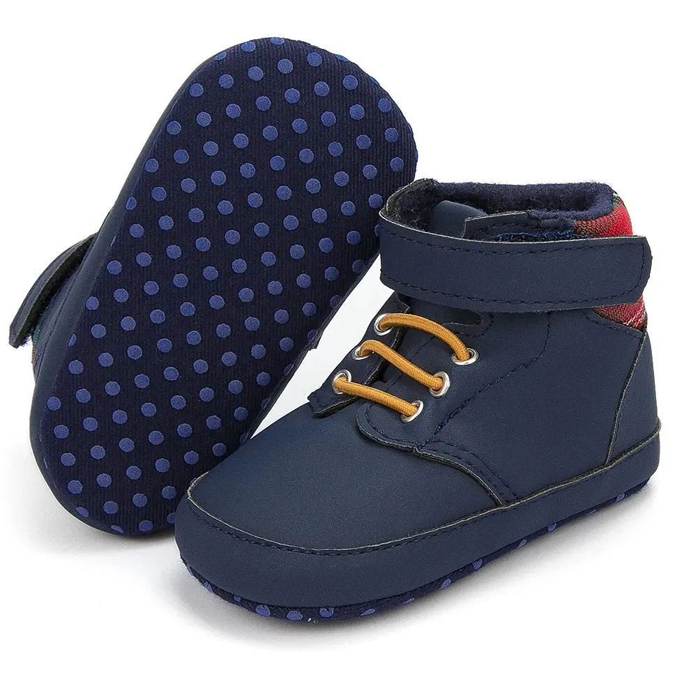 OEM | Blue Toddler Boy Winter Ankle Infant Baby Boots-JZ Baby