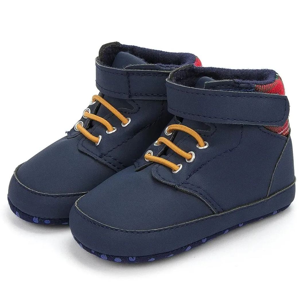 OEM | Blue Toddler Boy Winter Ankle Infant Baby Boots-JZ Baby
