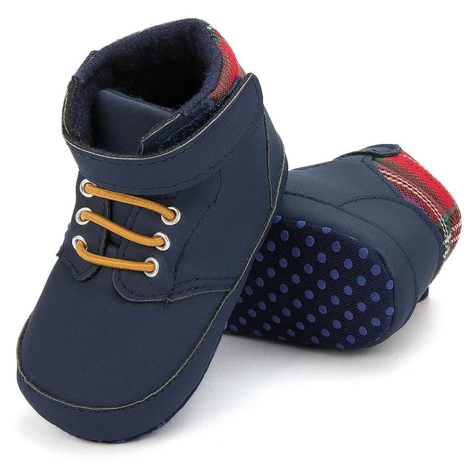 OEM | Blue Toddler Boy Winter Ankle Infant Baby Boots-JZ Baby