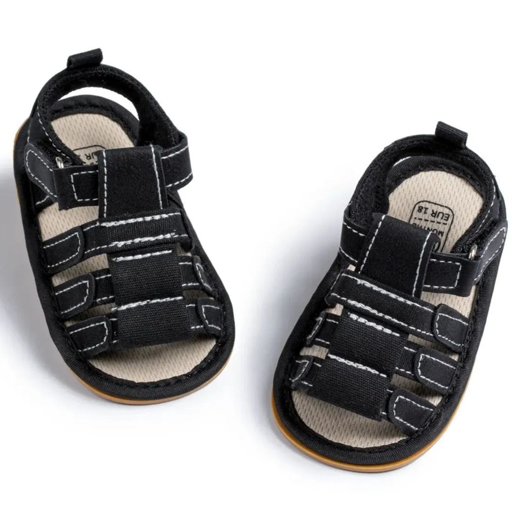 Wholesale Infant Summer Canvas Baby Boy Sandals Wholesale-JZ Baby