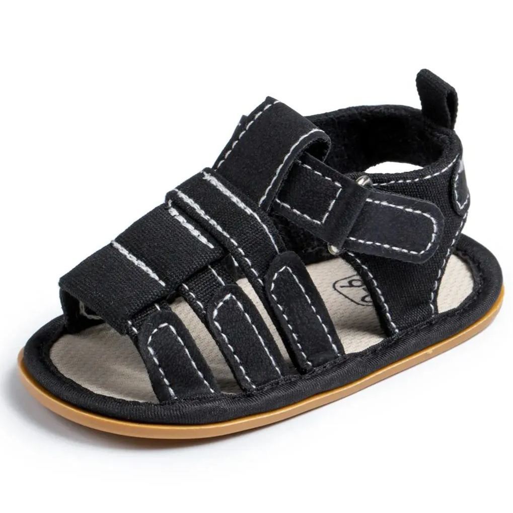 Wholesale Infant Summer Canvas Baby Boy Sandals Wholesale-JZ Baby