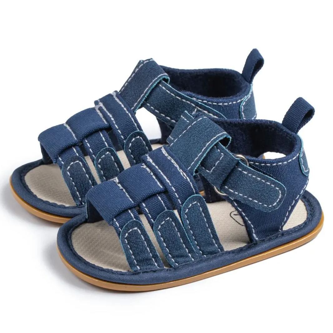 Wholesale Infant Summer Canvas Baby Boy Sandals Wholesale-JZ Baby