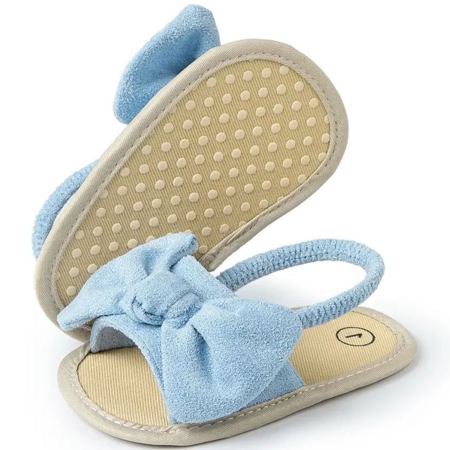 Bow-knot Slippers Breathable Cotton Baby Girl Sandals Wholesale-JZ Baby