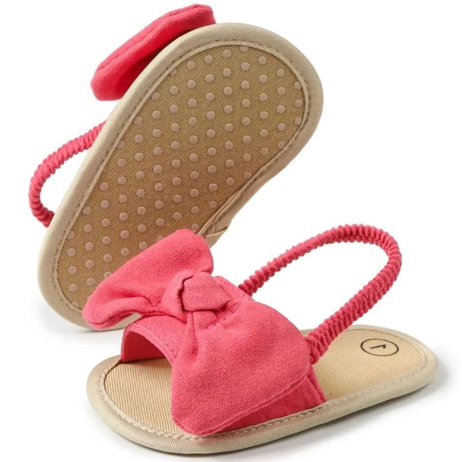 Bow-knot Slippers Breathable Cotton Baby Girl Sandals Wholesale-JZ Baby