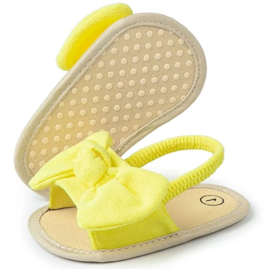 Bow-knot Slippers Breathable Cotton Baby Girl Sandals Wholesale-JZ Baby